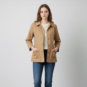 Renuar Tan Utility Light Spring Fall‎ Jacket for Women's  Size 14